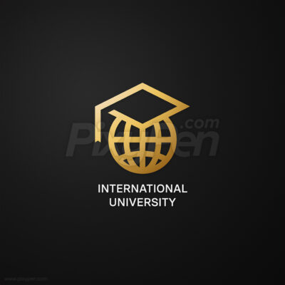 International University Logo design and online university and academy logo exclusive right to sale. Editable vector Ai, EPS, SVG and PDF plus high-quality JPEG and transparent PNG are available! Simple, clean, modern, minimal and flat style.
