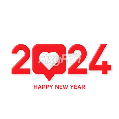 happy new year 2024 Instagram post and story template available for download in vector, transparent PNG, and PSD